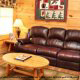Country pine den in cabin 307 (Eagles View) , in Pigeon Forge, Tennessee.