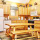 Fully furnished kitchen in cabin 307 (Eagles View) , in Pigeon Forge, Tennessee.