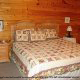 Country bedroom in cabin 311 (Chanticleer) , in Pigeon Forge, Tennessee.