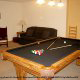 Game room with pool table in cabin 311 (Chanticleer) , in Pigeon Forge, Tennessee.
