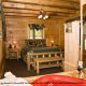 Bedroom with Jacuzzi - Cabin 317 (The Cubby Hole) at Eagles Ridge Resort at Pigeon Forge, Tennessee.