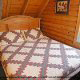 Bedroom View of Cabin 33 (Ganmas Getaway) at Eagles Ridge Resort at Pigeon Forge, Tennessee.