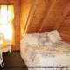Bedroom View of Cabin 35 (Beautiful Design) at Eagles Ridge Resort at Pigeon Forge, Tennessee.