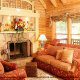 Living Room View of Cabin 35 (Beautiful Design) at Eagles Ridge Resort at Pigeon Forge, Tennessee.