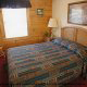 Country style bedroom in cabin 4 (Eagles Paradise) , in Pigeon Forge, Tennessee.