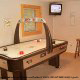 Game Room with Hockey Table in Cabin 42 (Three Bears Lodge) at Eagles Ridge Resort at Pigeon Forge, Tennessee.