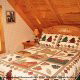 Bedroom View of Cabin 42 (Three Bears Lodge) at Eagles Ridge Resort at Pigeon Forge, Tennessee.