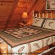 Bedroom View of Cabin 45 (Critters Nest) at Eagles Ridge Resort at Pigeon Forge, Tennessee.