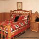 Country Bedroom View of Cabin 45 (Critters Nest) at Eagles Ridge Resort at Pigeon Forge, Tennessee.
