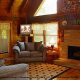 Living Room View of Cabin 47 (Moody Blue) at Eagles Ridge Resort at Pigeon Forge, Tennessee.