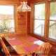 Dining Room View of Cabin 48 (Bearly Wadin) at Eagles Ridge Resort at Pigeon Forge, Tennessee.
