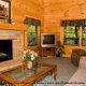 Great Room View of Cabin 49 (Dream View) at Eagles Ridge Resort at Pigeon Forge, Tennessee.