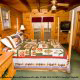 Feel enchanted as you fall asleep in this unique bedroom in cabin 51 (Natures Grace Retreat), in Pigeon Forge, Tennessee.