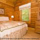 Bedroom View of Cabin 53 (Berry Special) at Eagles Ridge Resort at Pigeon Forge, Tennessee.