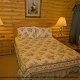 Country Bedroom View of Cabin 55 (Bearfoot Lodge) at Eagles Ridge Resort at Pigeon Forge, Tennessee.