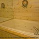 Private Jacuzzi View of Cabin 55 (Bearfoot Lodge) at Eagles Ridge Resort at Pigeon Forge, Tennessee.
