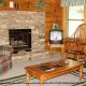 Living Room View of Cabin 56 (Mountain High) at Eagles Ridge Resort at Pigeon Forge, Tennessee.