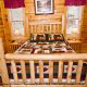 Bedroom View of Cabin 57 (Bear Heaven) at Eagles Ridge Resort at Pigeon Forge, Tennessee.