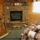 Living Room View of Cabin 69 (Rachels Treehouse) at Eagles Ridge Resort at Pigeon Forge, Tennessee.