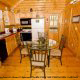 Kitchen View of Cabin 70 (Mountain Laurel Hideaway) at Eagles Ridge Resort at Pigeon Forge, Tennessee.
