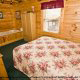 Bedroom View of Cabin 74 (Gerralds Chalet) at Eagles Ridge Resort at Pigeon Forge, Tennessee.