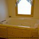 Private hot tub in cabin 78 (The Bear Cabin ) , in Pigeon Forge, Tennessee.