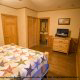 Large country pine bedroom  in cabin 79 (Robyns Nest), in Pigeon Forge, Tennessee.