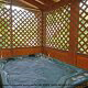 Jump in and savor this hot tub in cabin 80 (Heavenly Haven), in Pigeon Forge, Tennessee.