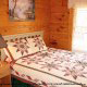 Bedroom View of Cabin 81 (A Piece Of Heaven) at Eagles Ridge Resort at Pigeon Forge, Tennessee.