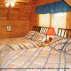 Country Bedroom View of Cabin 81 (A Piece Of Heaven) at Eagles Ridge Resort at Pigeon Forge, Tennessee.
