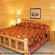 Country bedroom in cabin 812 (Eagles Perch) , in Pigeon Forge, Tennessee.