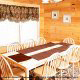 Dining room in cabin 813 (Heavenly View) at Eagles Ridge Resort at Pigeon Forge, Tennessee.