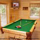 Game room with pool table in cabin 815 (As Good As it Gets) at Eagles Ridge Resort at Pigeon Forge, Tennessee.