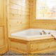 Private Jacuzzi View of Cabin 816 (Almost Paradise) at Eagles Ridge Resort at Pigeon Forge, Tennessee.