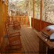 Back Porch View of Cabin 817 (Tranquility) at Eagles Ridge Resort at Pigeon Forge, Tennessee.