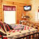Country Bedroom in cabin 818 (Eagles Dream) , in Pigeon Forge, Tennessee.