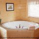 Private jacuzzi in cabin 819 (mountain majesty) at Eagles Ridge Resort at Pigeon Forge, Tennessee.