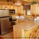 Country kitchen with bar in cabin 819 (mountain majesty) at Eagles Ridge Resort at Pigeon Forge, Tennessee.