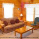 Living Room View of Cabin 82 (The Wolves Den) at Eagles Ridge Resort at Pigeon Forge, Tennessee.