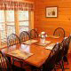 Country dining room in cabin 821 (Tranquil Times) at Eagles Ridge Resort at Pigeon Forge, Tennessee.