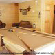 Game room with pool table in cabin 826 (Cozy Cabin) , in Pigeon Forge, Tennessee.
