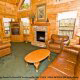 Enjoy the charming luxury of this great room in cabin 83 (Sweet Serenity), in Pigeon Forge, Tennessee.