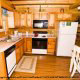 Immaculate fully furnished kitchen in cabin 83 (Sweet Serenity), in Pigeon Forge, Tennessee.