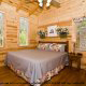 Bedroom View of Cabin 833 (Lakeside Redezvous) at Eagles Ridge Resort at Pigeon Forge, Tennessee.