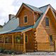 Exterior View of Cabin 834 (Lakeside Getaway) at Eagles Ridge Resort at Pigeon Forge, Tennessee.