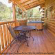 Back Deck View of Cabin 835 (Lakeside Romance) at Eagles Ridge Resort at Pigeon Forge, Tennessee.