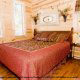 Bedroom View of Cabin 835 (Lakeside Romance) at Eagles Ridge Resort at Pigeon Forge, Tennessee.