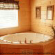 Private jacuzzi in cabin 838 (Tennessee Escape) at Eagles Ridge Resort at Pigeon Forge, Tennessee.