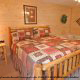 Country Bedroom View of Cabin 839 (Precious Memories) at Eagles Ridge Resort at Pigeon Forge, Tennessee.