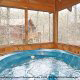 Hot Tub Room View of Cabin 84 (Serenity Summit) at Eagles Ridge Resort at Pigeon Forge, Tennessee.